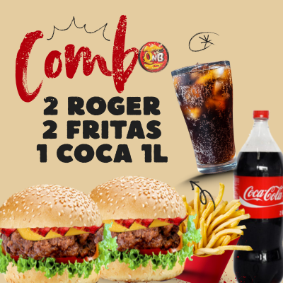 2 Roger + 2 Fritas + 1 Coca 1L